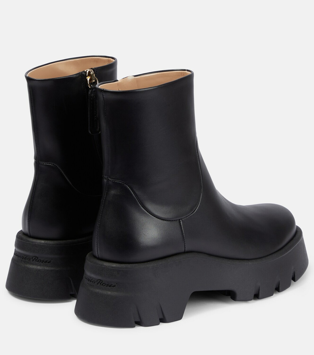 Gianvito Rossi Montey leather ankle boots