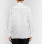 Officine Generale - Camp-Collar Cotton and Linen-Blend Voile Shirt - White