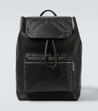 Burberry Burberry Check leather backpack