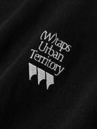 WTAPS - Logo-Embroidered Cotton-Jersey T-Shirt - Black