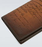 Berluti Santal Scritto leather long wallet