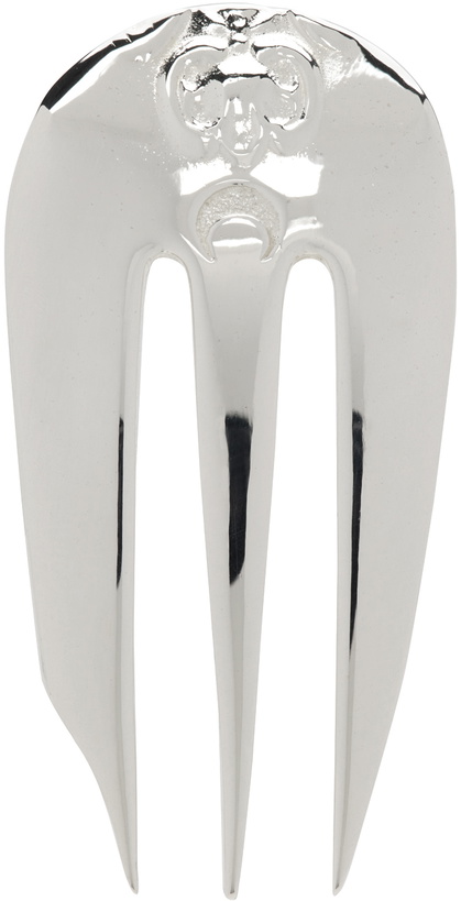 Photo: Marine Serre Silver Regenerated Fork Single Earring