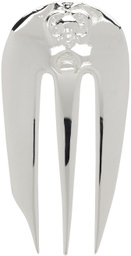 Marine Serre Silver Regenerated Fork Single Earring