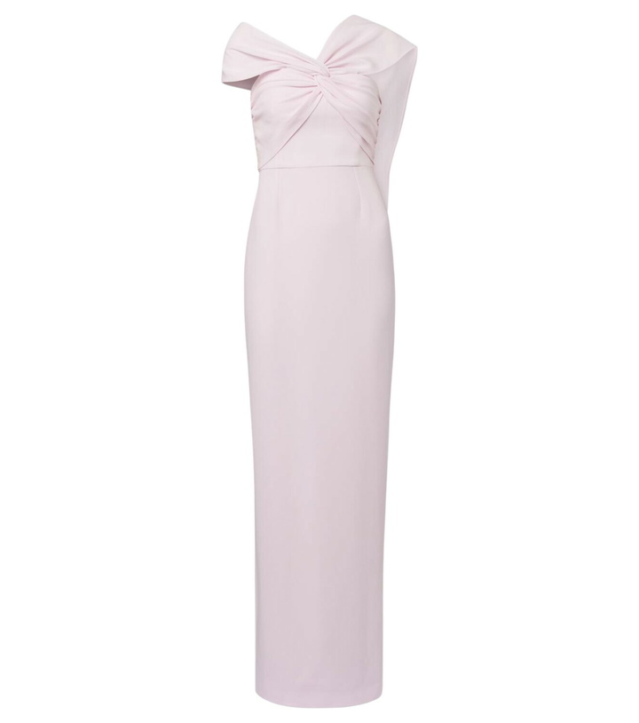 Photo: Roland Mouret Scarf-detail asymmetric cady gown