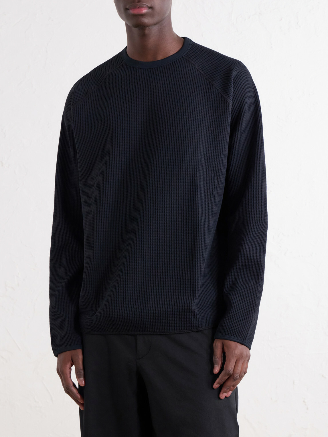 Goldwin - Waffle-Knit T-Shirt - Black