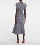 Polo Ralph Lauren - Floral puff-sleeve crêpe midi dress