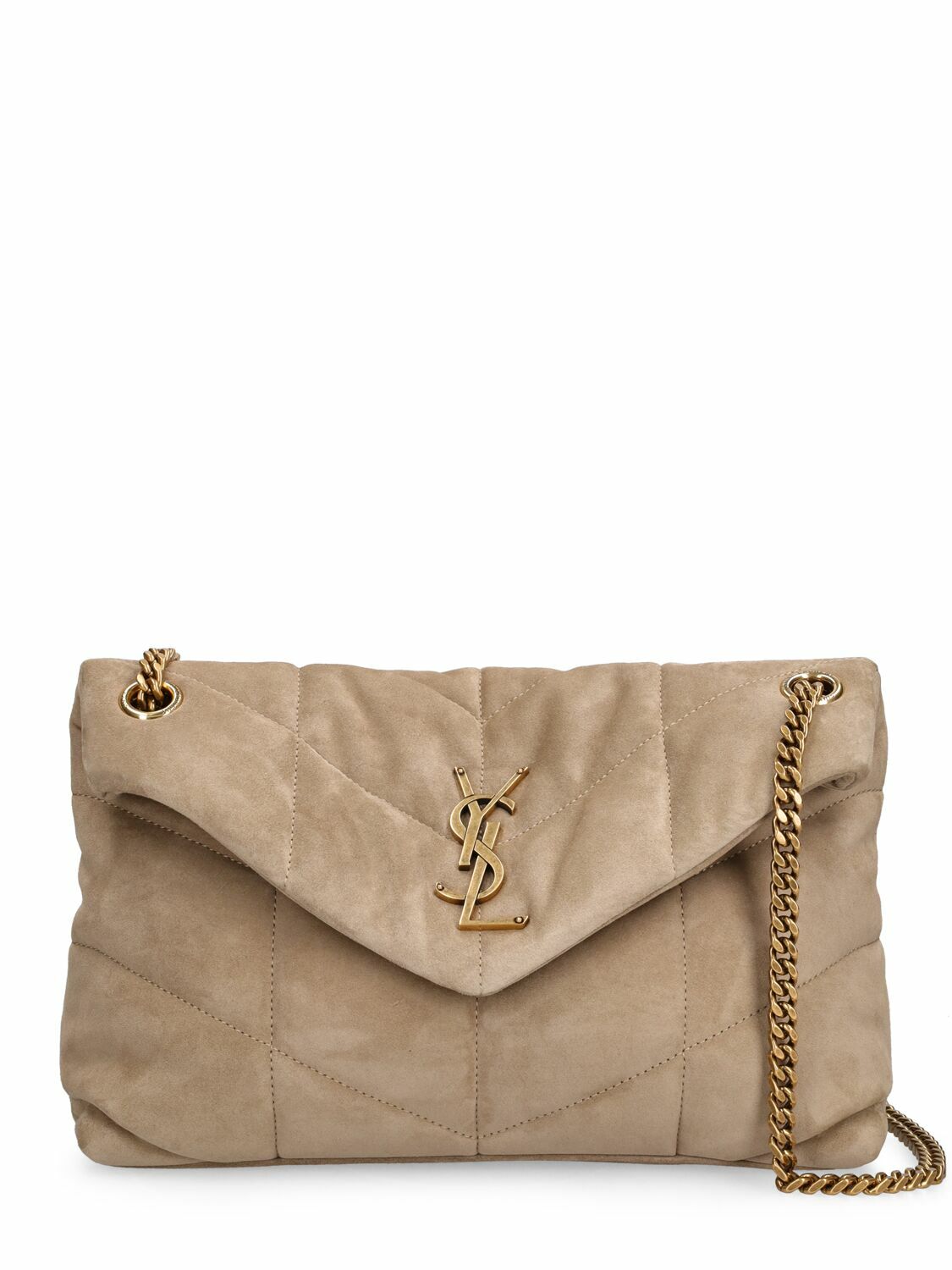 Saint Laurent Small Puffer Suede Shoulder Bag Saint Laurent 1782