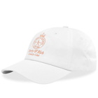 Sporty & Rich Men's Crown Hat in White/Grapefruit