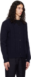 Comme des Garçons Homme Deux Navy Buttoned Cardigan