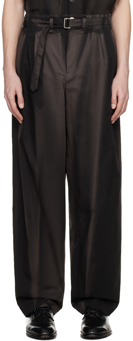 JiyongKim Black Wide Trousers