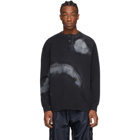 A-Cold-Wall* Black Over Spray Buttoned Sweatshirt