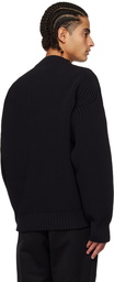 sacai Black Vented Sweater