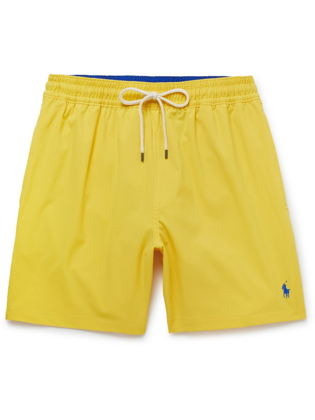 Photo: POLO RALPH LAUREN - Traveler Mid-Length Swim Shorts - Yellow - S