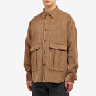Loewe Men's Corduroy Overshirt in Light Caramel