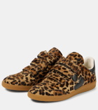Isabel Marant Beth leopard-print calf hair sneakers