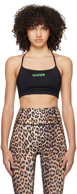 Photo: GANNI Black Active Sport Bra