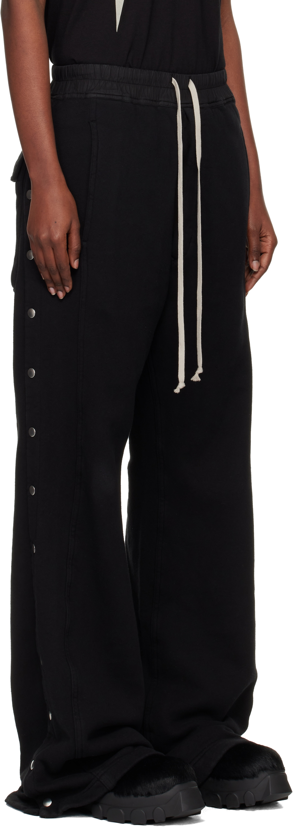 Rick Owens DRKSHDW Black Concordians Pusher Sweatpants