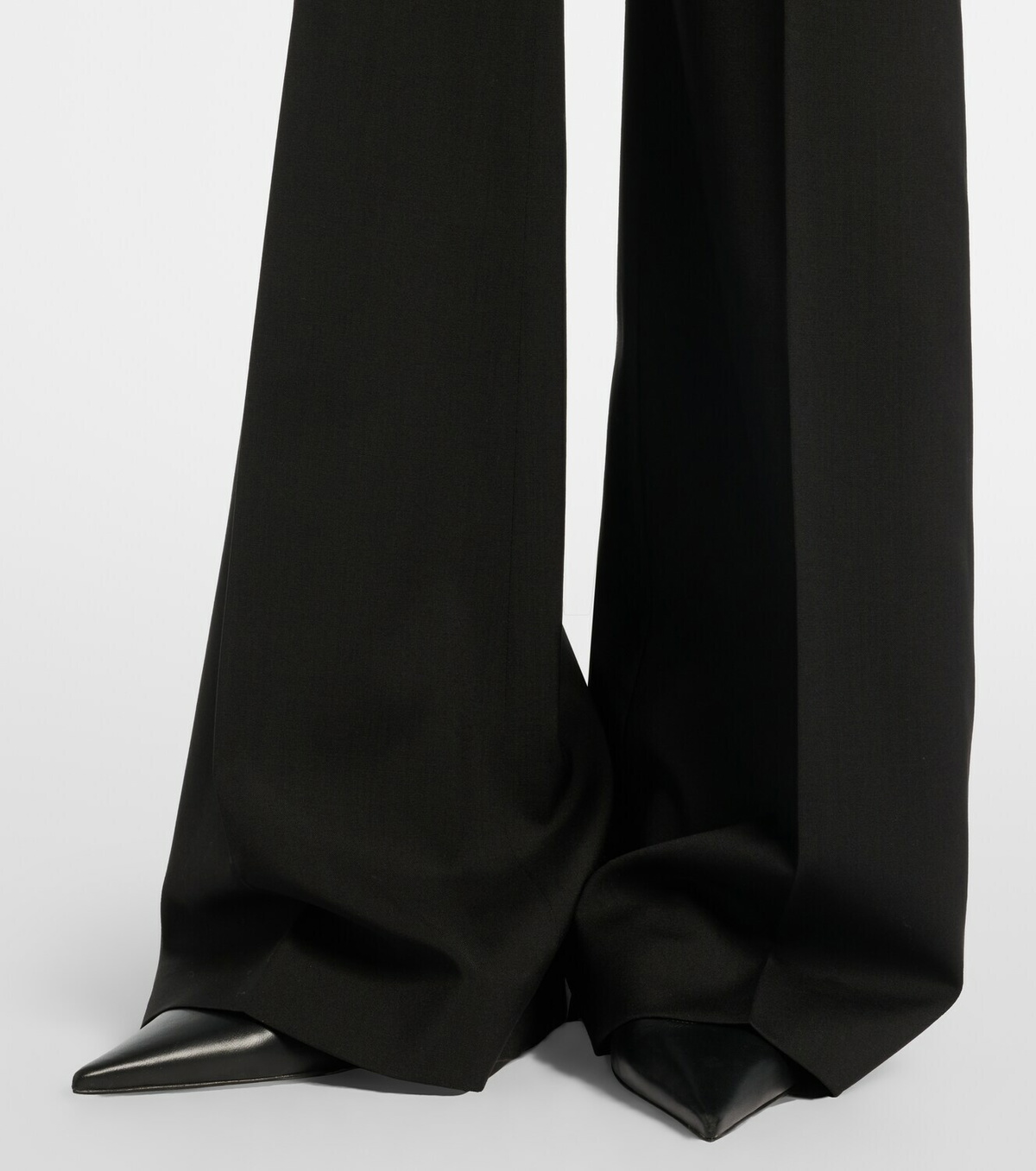 Sportmax Virgin wool flared pants