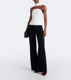 Roland Mouret Scarf-detail crêpe corset top