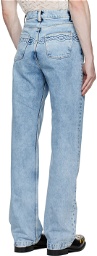 Stefan Cooke Blue Cable Corded Jeans