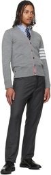 Thom Browne Black Pebble Grain Longwing Brogues