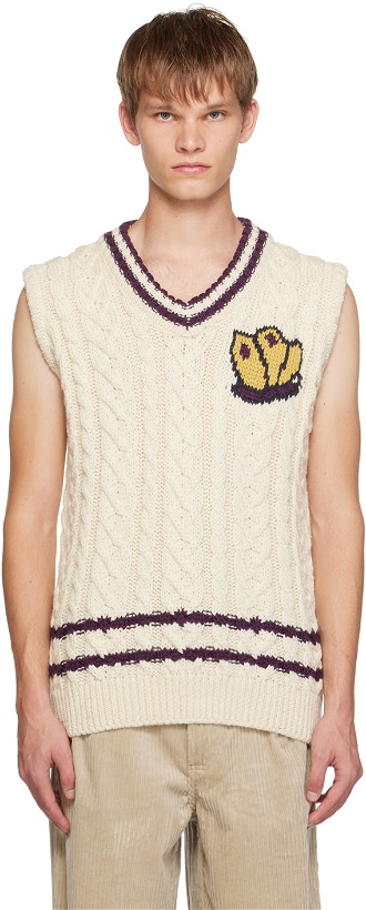 Photo: Howlin' Off-White Butterfly Sleep Over Vest