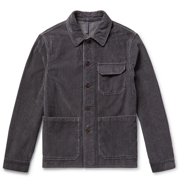 Photo: Incotex - Cotton-Corduroy Chore Jacket - Gray