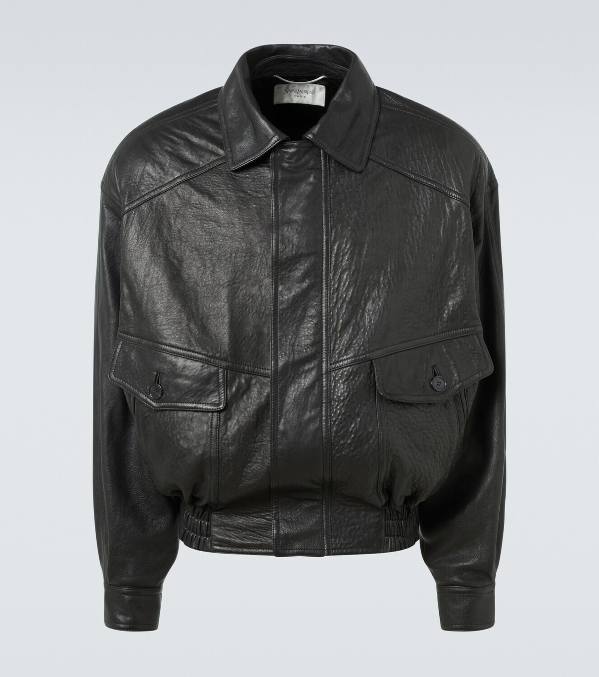 Saint Laurent Leather bomber jacket