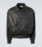 Saint Laurent Leather bomber jacket