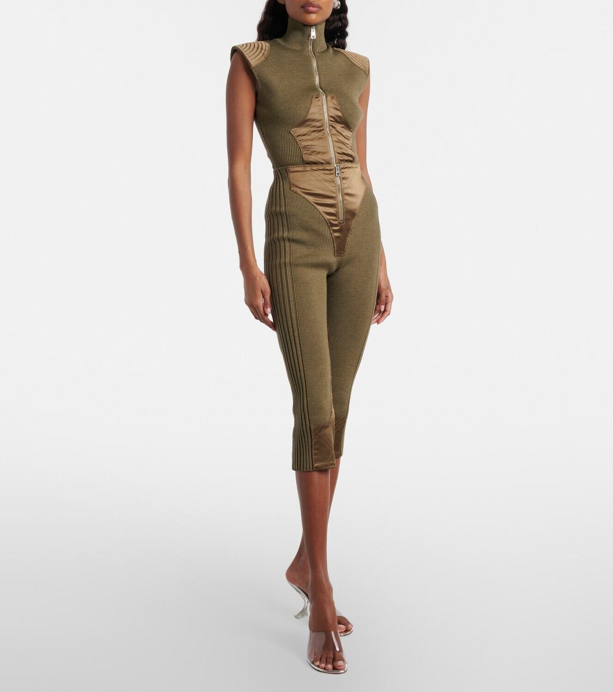 Jean Paul Gaultier Wool-blend bodysuit