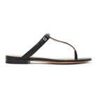 Givenchy Black Elba Thong Sandals