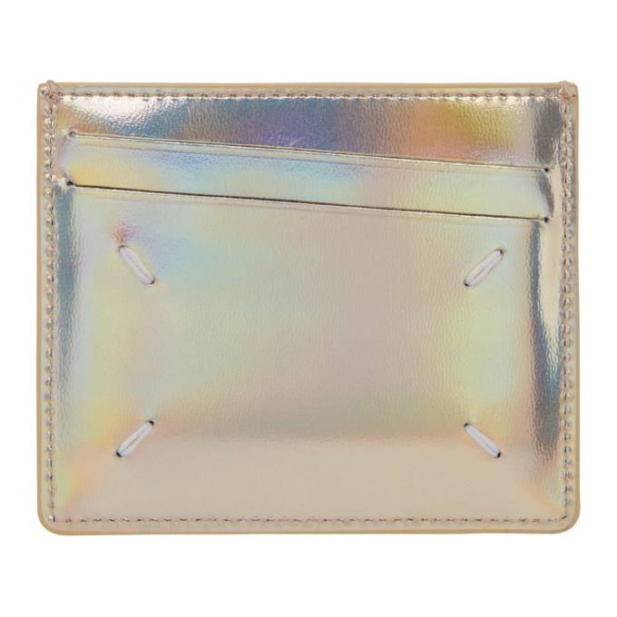 Photo: Maison Margiela Gold Metallic Card Holder