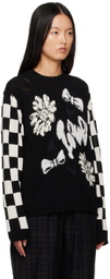 tao Black Jacquard Sweater