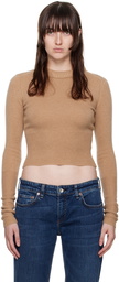 rag & bone Tan Pierce Slim Crewneck