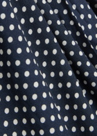 Reformation Maeva Polka-dot Woven Midi Dress Black And White