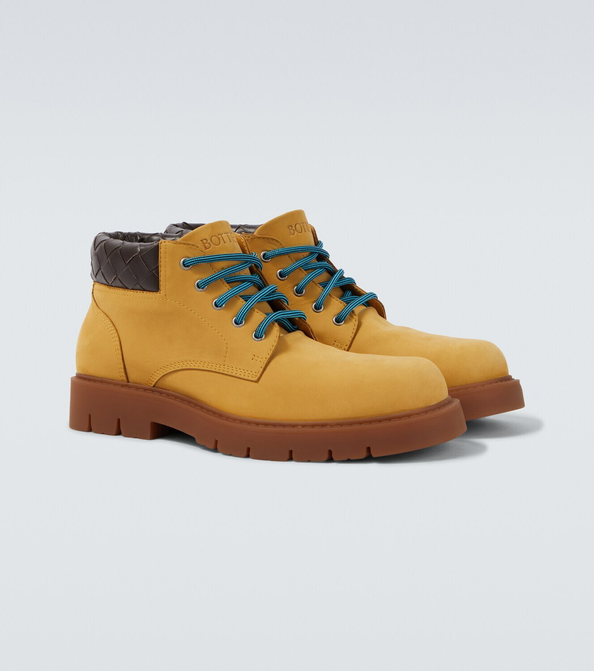 Bottega Veneta Haddock leather lace-up boots