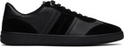 Ferragamo Black Low Top Signature Sneakers