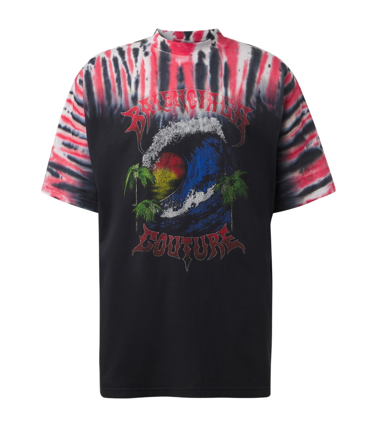 Balenciaga Men's Pride Oversized T-Shirt in White/Black Balenciaga