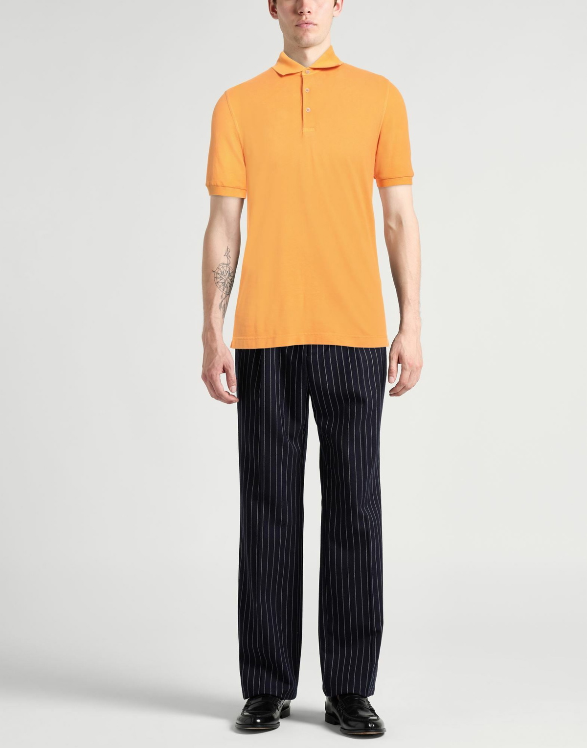 Fedeli Mens Polo shirt in Mandarin