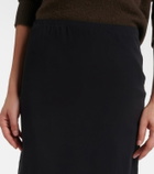 The Row Ivera silk-blend chiffon slip skirt