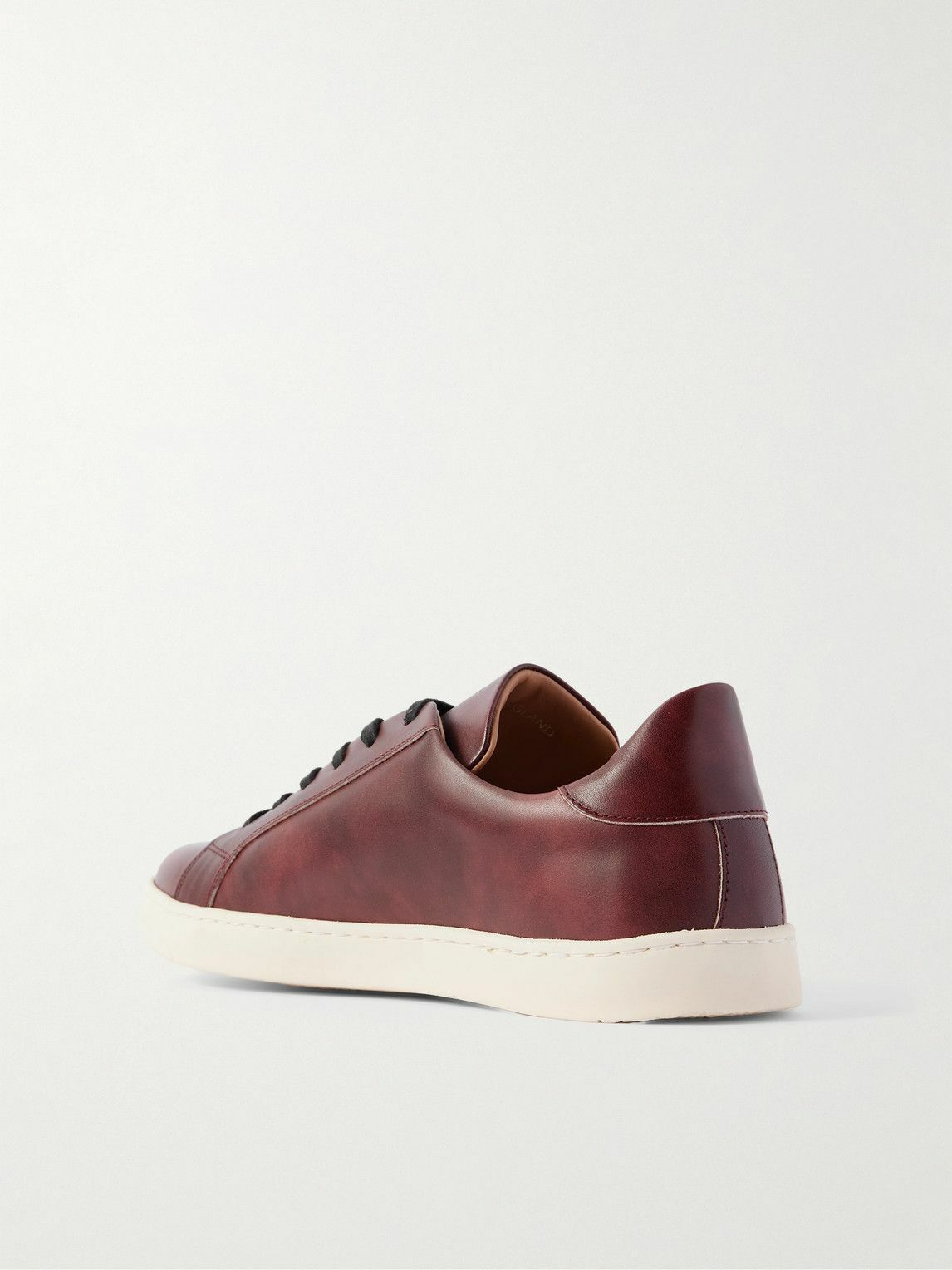 George Cleverley - Jack III Leather Sneakers - Burgundy