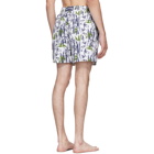 Vilebrequin White Moorea Bamboo Song Swim Shorts