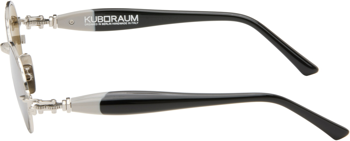 Kuboraum Silver & Black J74 Sunglasses