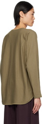 HOMME PLISSÉ ISSEY MIYAKE Khaki Release-T 2 Long Sleeve T-Shirt