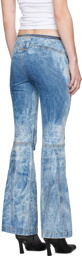 Diesel Blue Straight D-Gen 0pgam Jeans