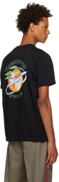 Casablanca SSENSE Exclusive Black 'Orbite Autour De L'Orange' T-Shirt