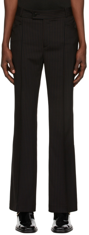 Photo: Ernest W. Baker Black & Orange Pinstripe Trousers