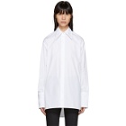 Helmut Lang White Cut-Out Shirt