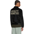 Wacko Maria Black Velour Trucker Jacket