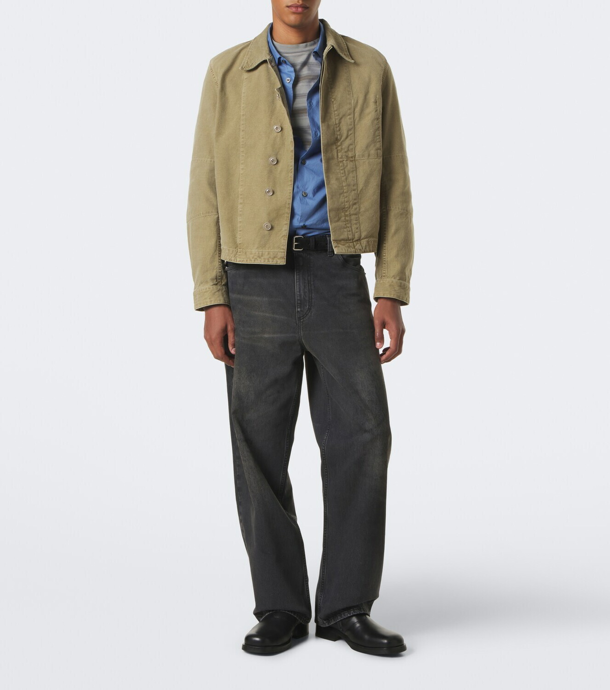 Our Legacy Vast Cut faded wide-leg jeans